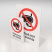 Förbudsskylt - Förbud mot att snorkla - Nosico