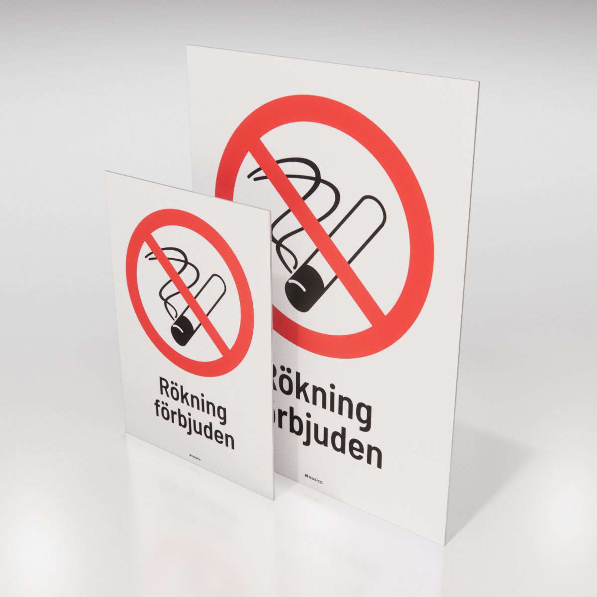 Förbudsskylt - Rökning förbjuden - Nosico