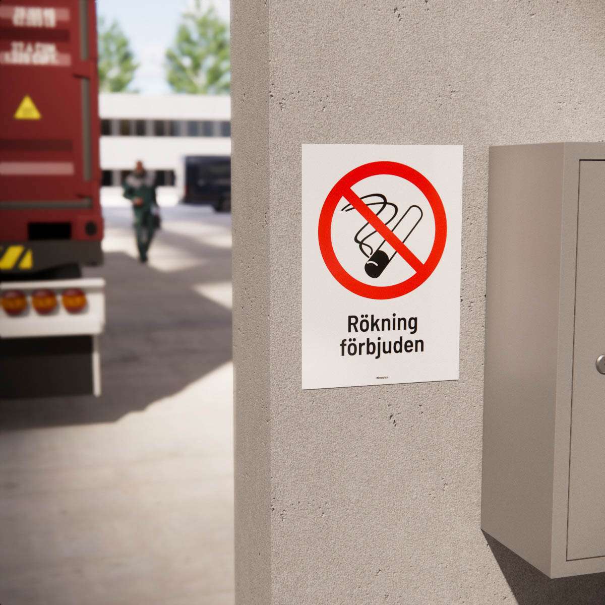 Förbudsskylt - Rökning förbjuden - Nosico