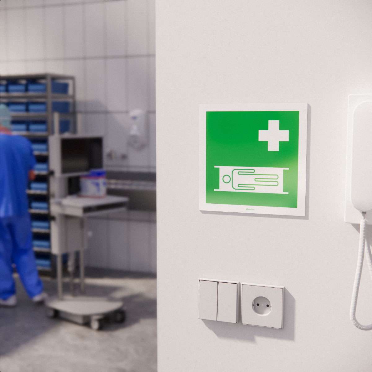 Nödskylt - Bår - Nosico