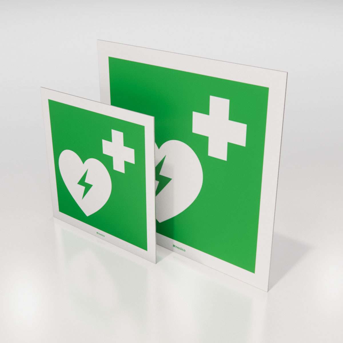 Nödskylt - Defibrillator - Nosico