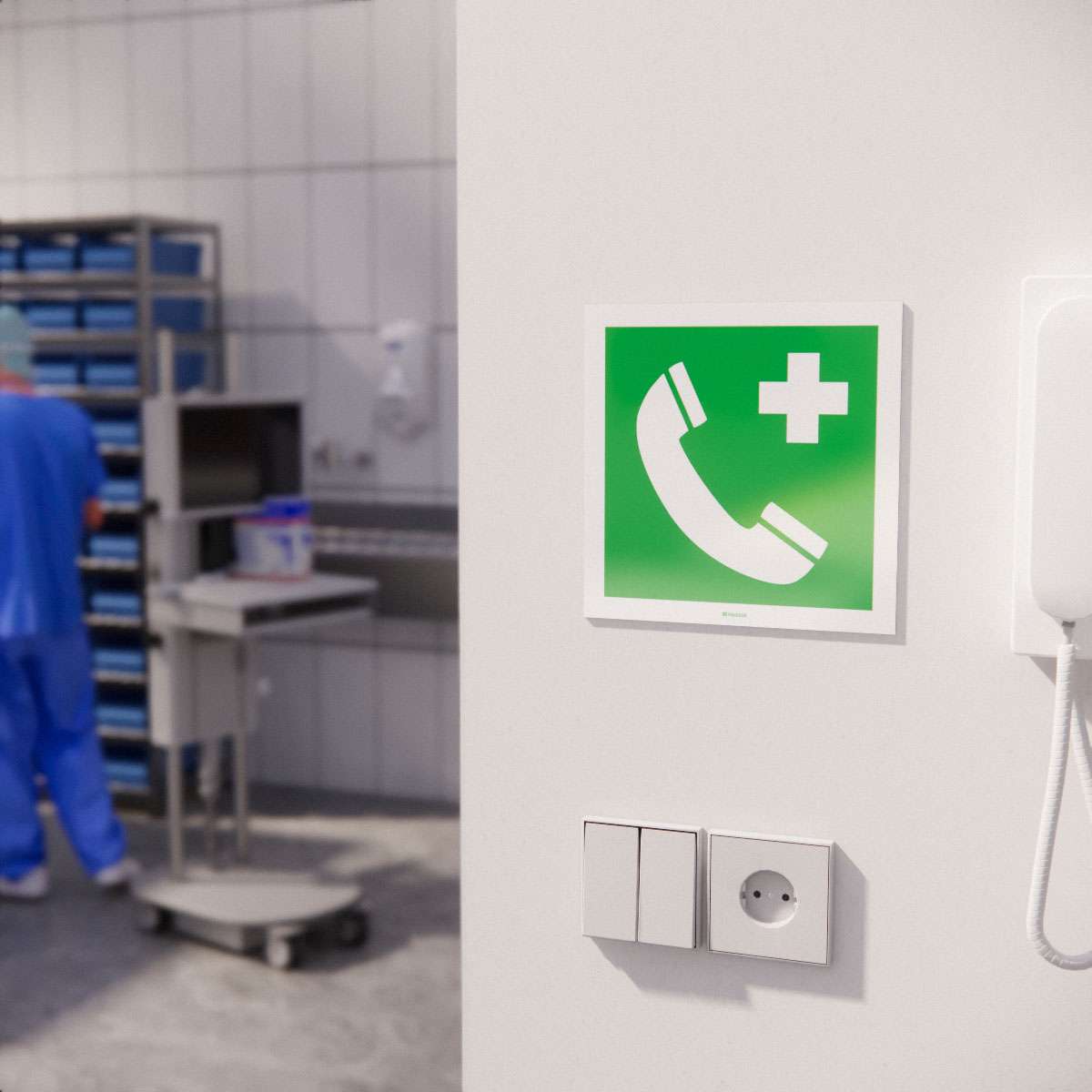 Nödskylt - Nödtelefon - Nosico