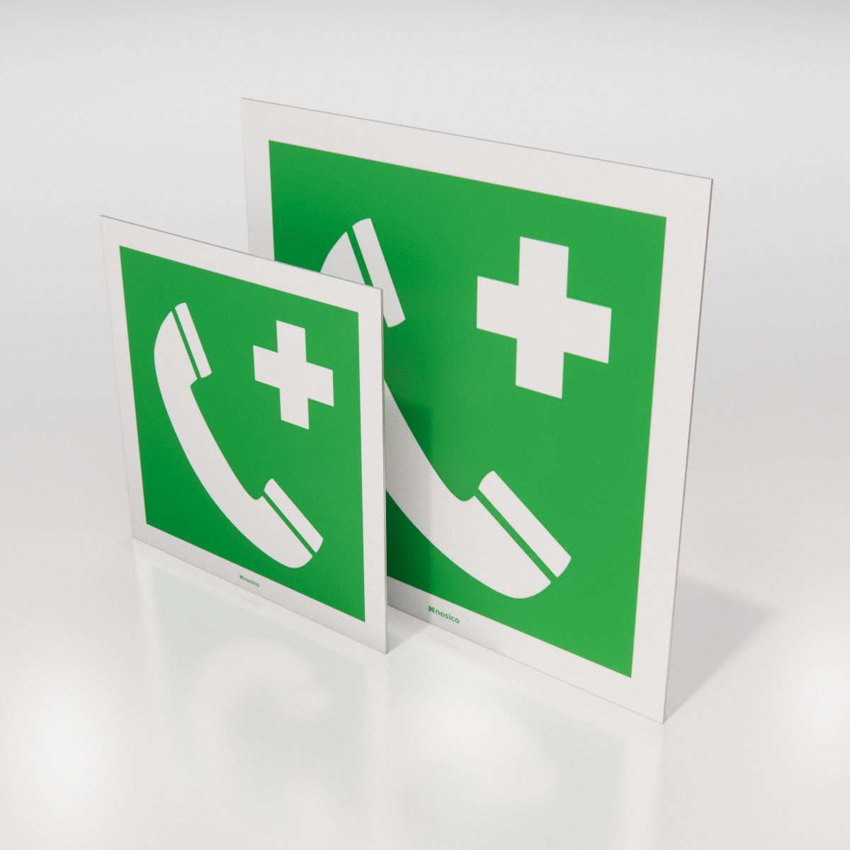 Nödskylt - Nödtelefon - Nosico