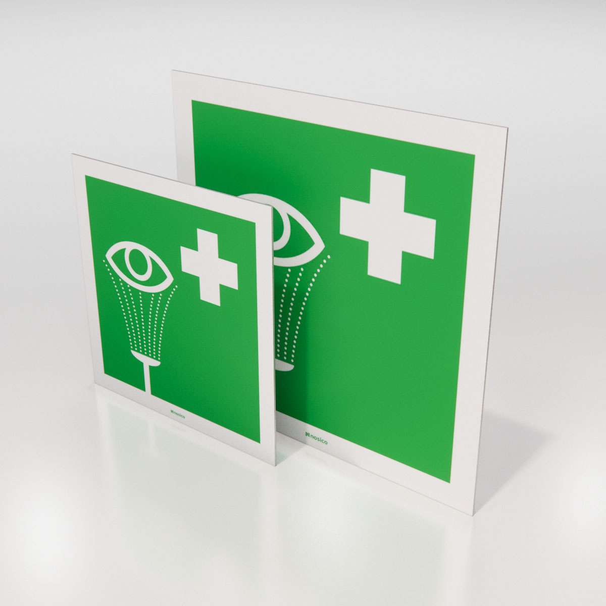 Nödskylt - Ögondusch - Nosico