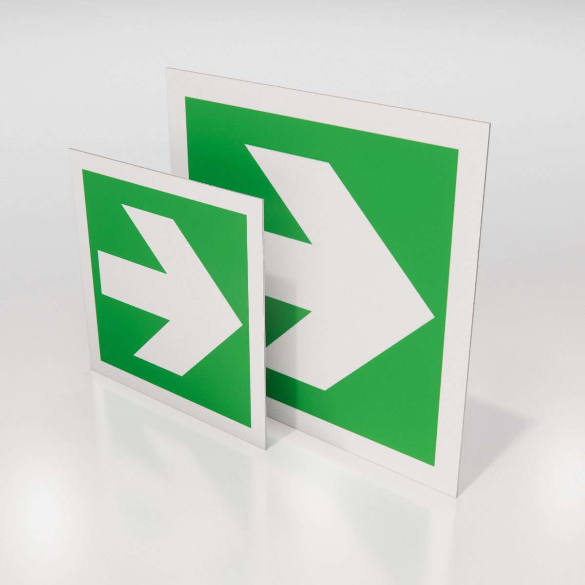 Nödskylt - Pil - Nosico