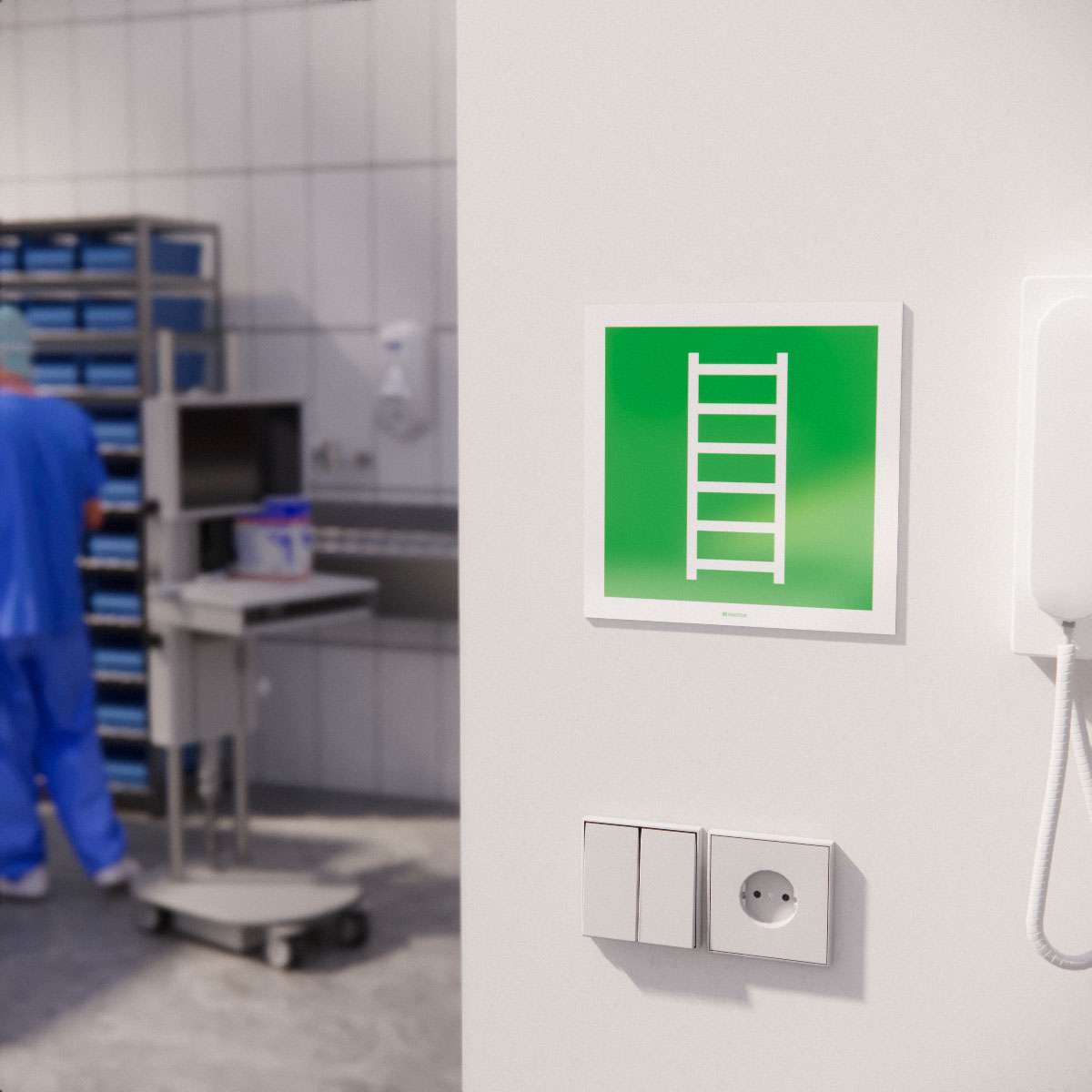 Nödskylt - Utrymningsstege - Nosico