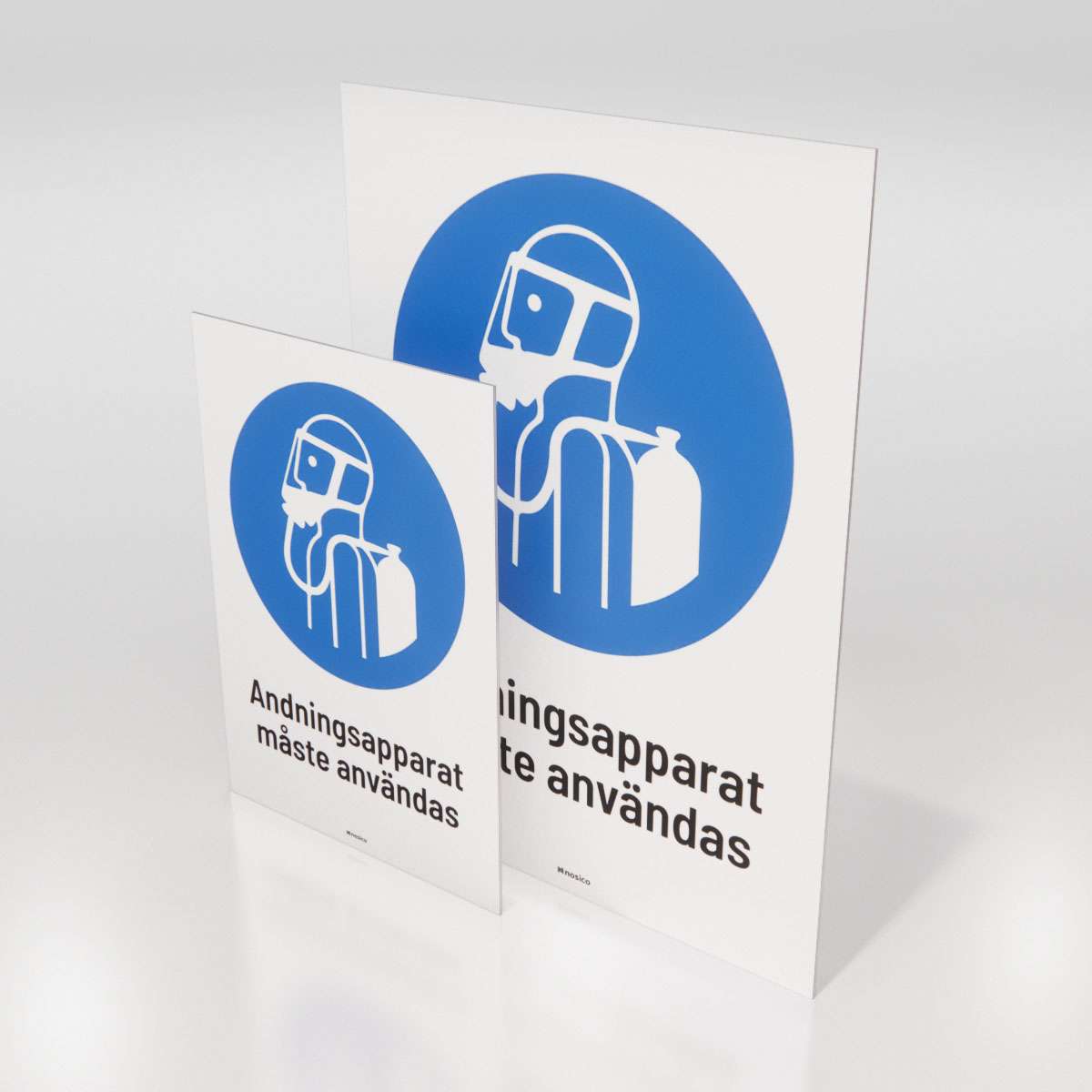 Påbudsskylt - Andningsapparat - Nosico