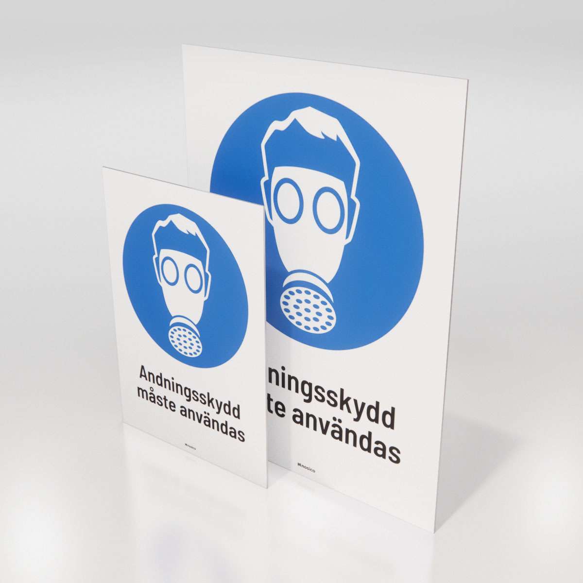 Påbudsskylt - Andningsskydd - Nosico