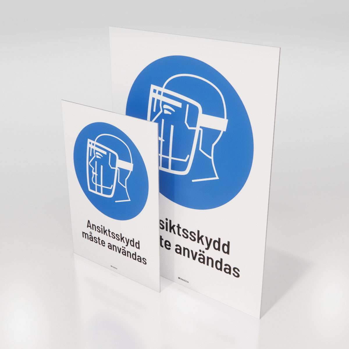 Påbudsskylt - Ansiktsskydd - Nosico