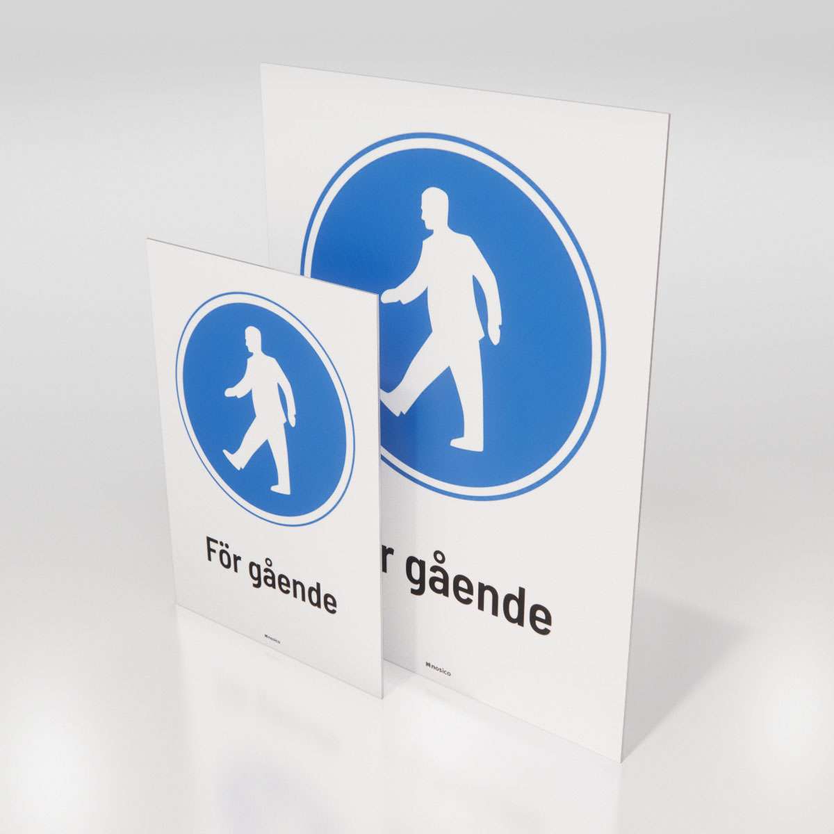 Påbudsskylt - För gående - Nosico