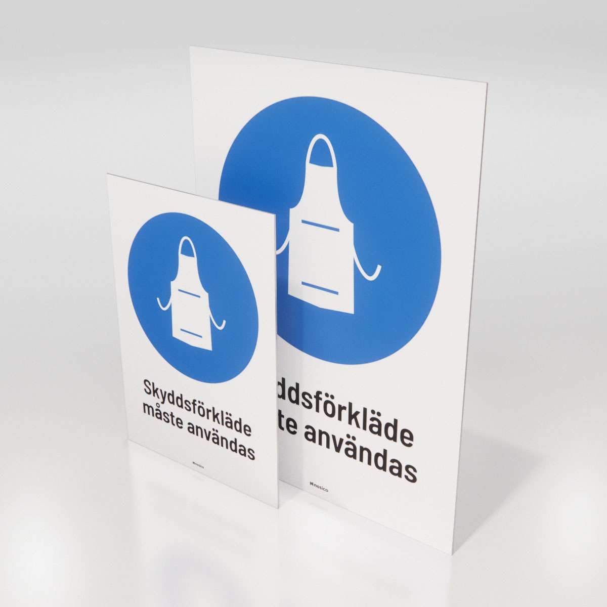 Påbudsskylt - Skyddsförkläde - Nosico