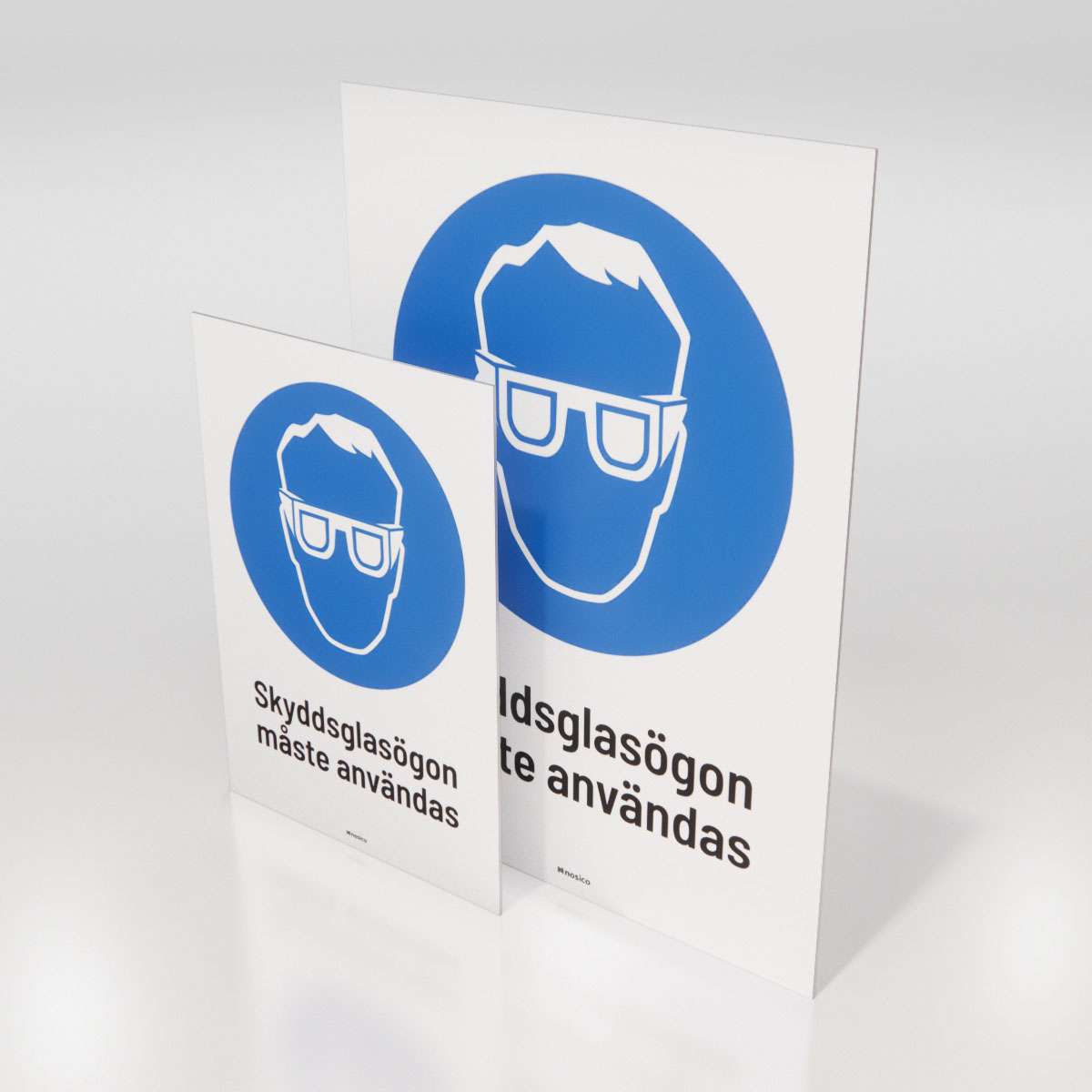 Påbudsskylt - Skyddsglasögon - Nosico