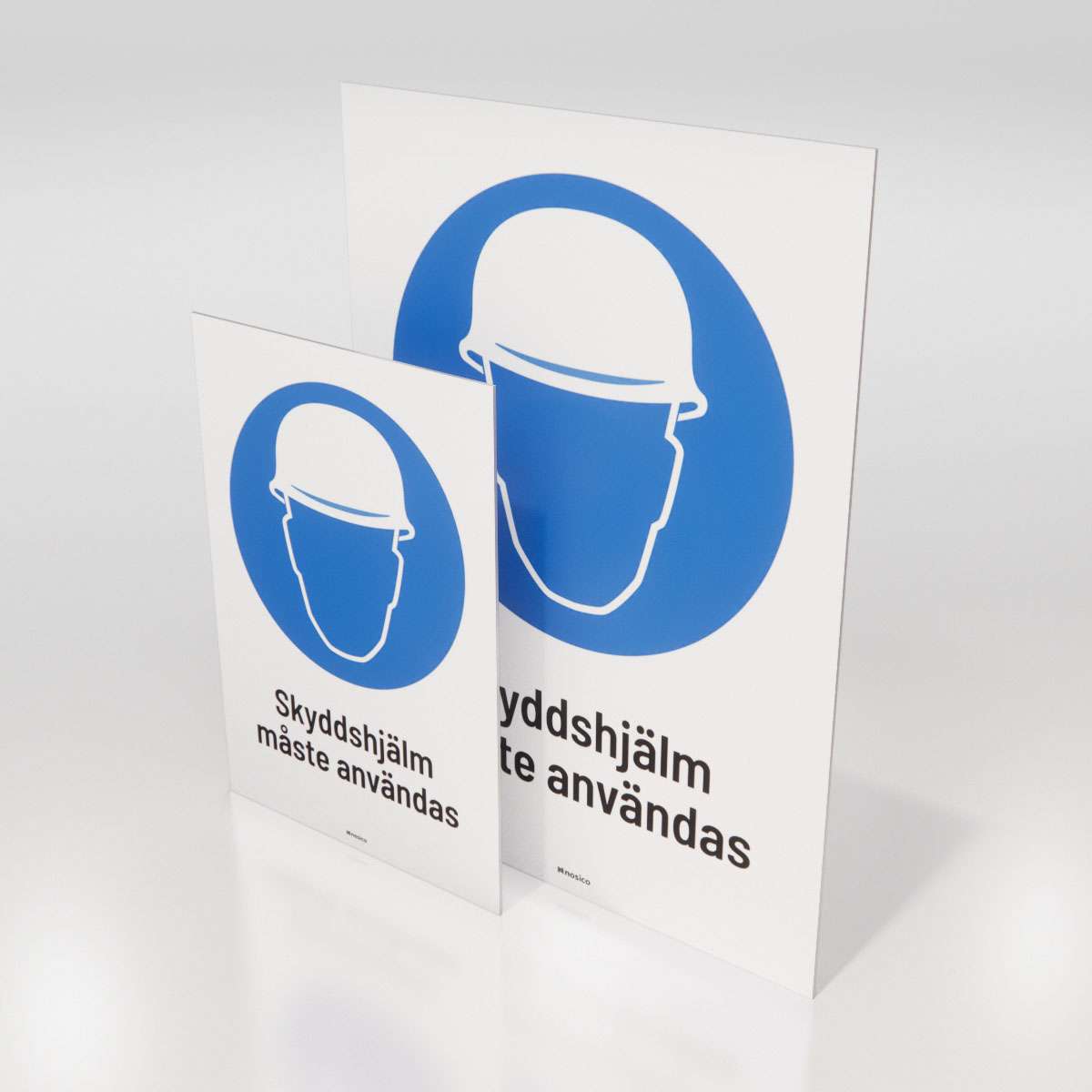 Påbudsskylt - Skyddshjälm - Nosico