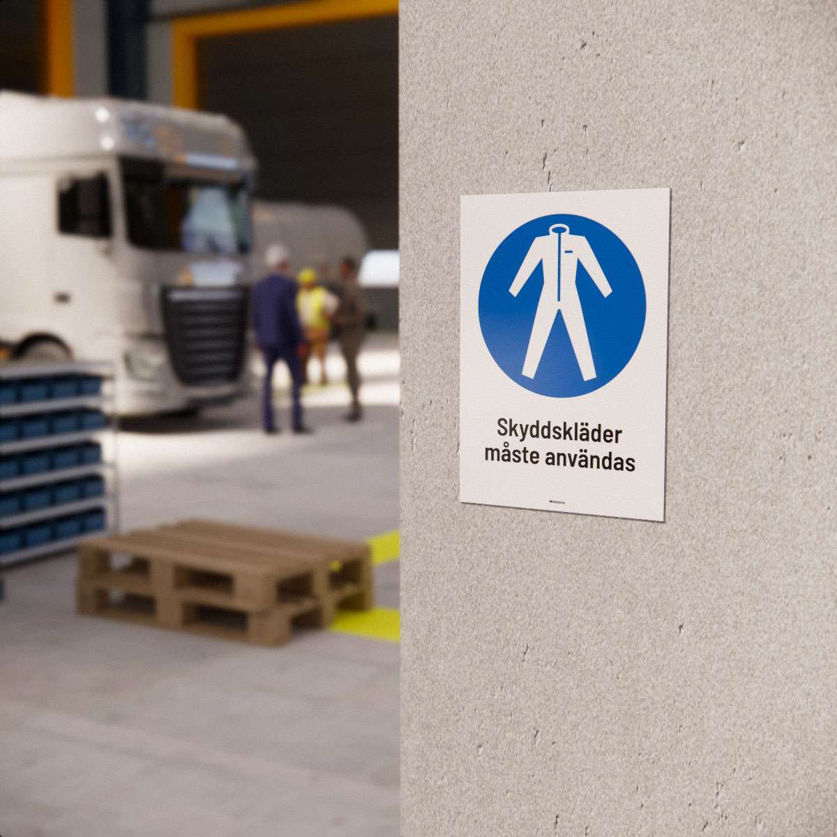 Påbudsskylt - Skyddskläder - Nosico