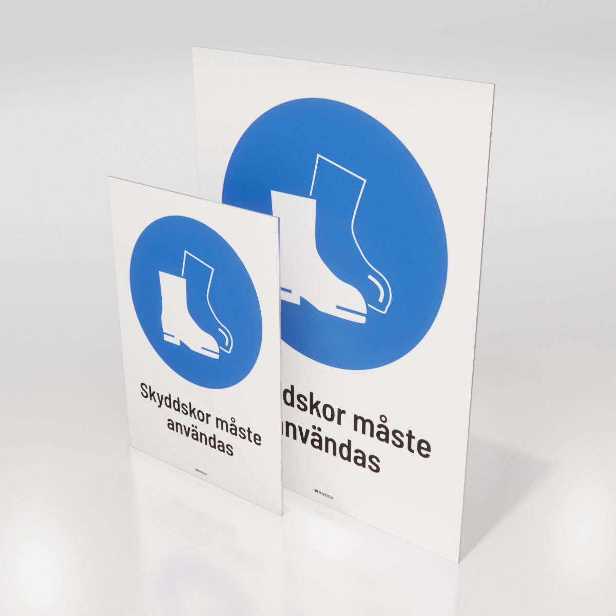 Påbudsskylt - Skyddsskor - Nosico