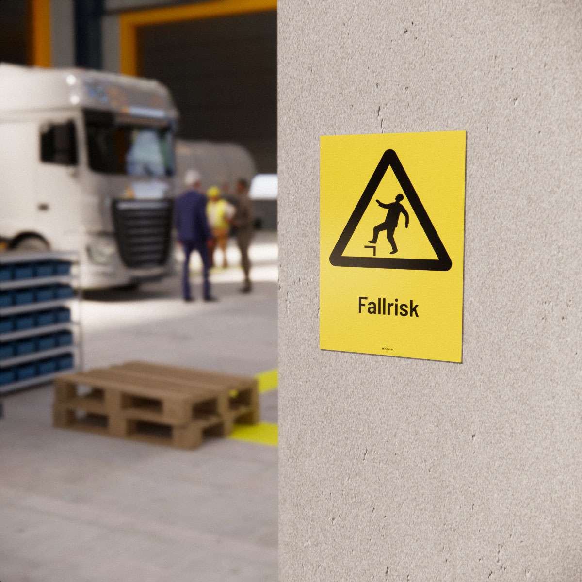 Varningsskylt - Fallrisk - Nosico