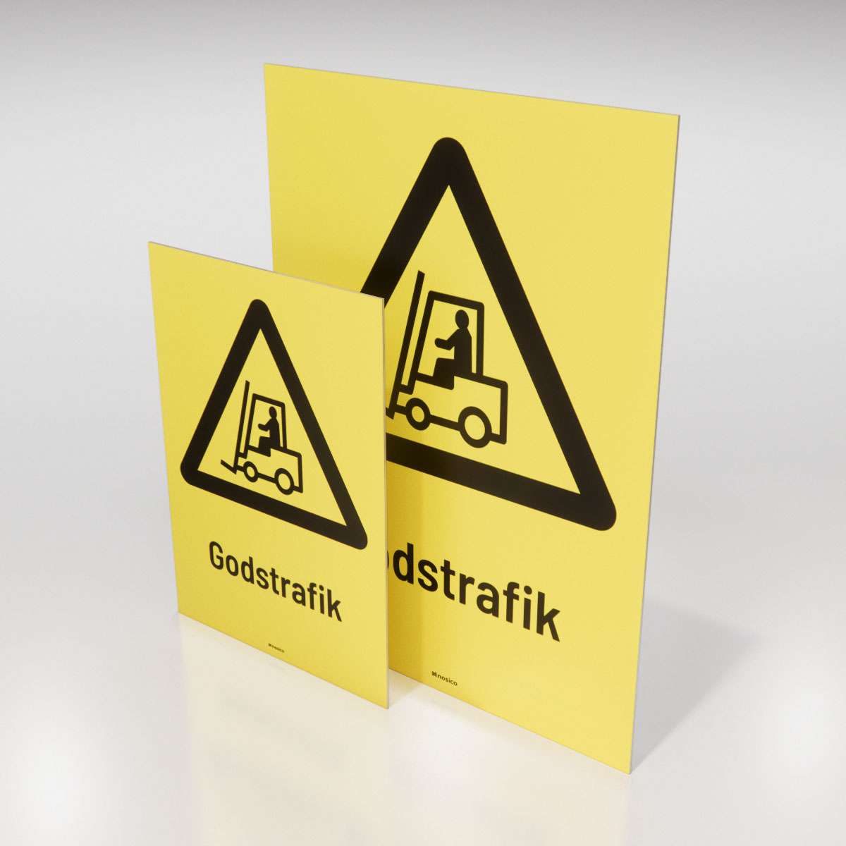 Varningsskylt - Godstrafik - Nosico