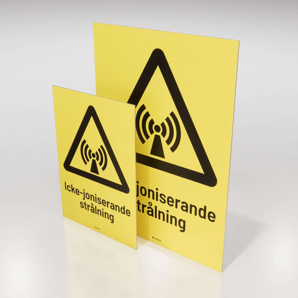 Varningsskylt - Icke-joniserande strålning - Nosico