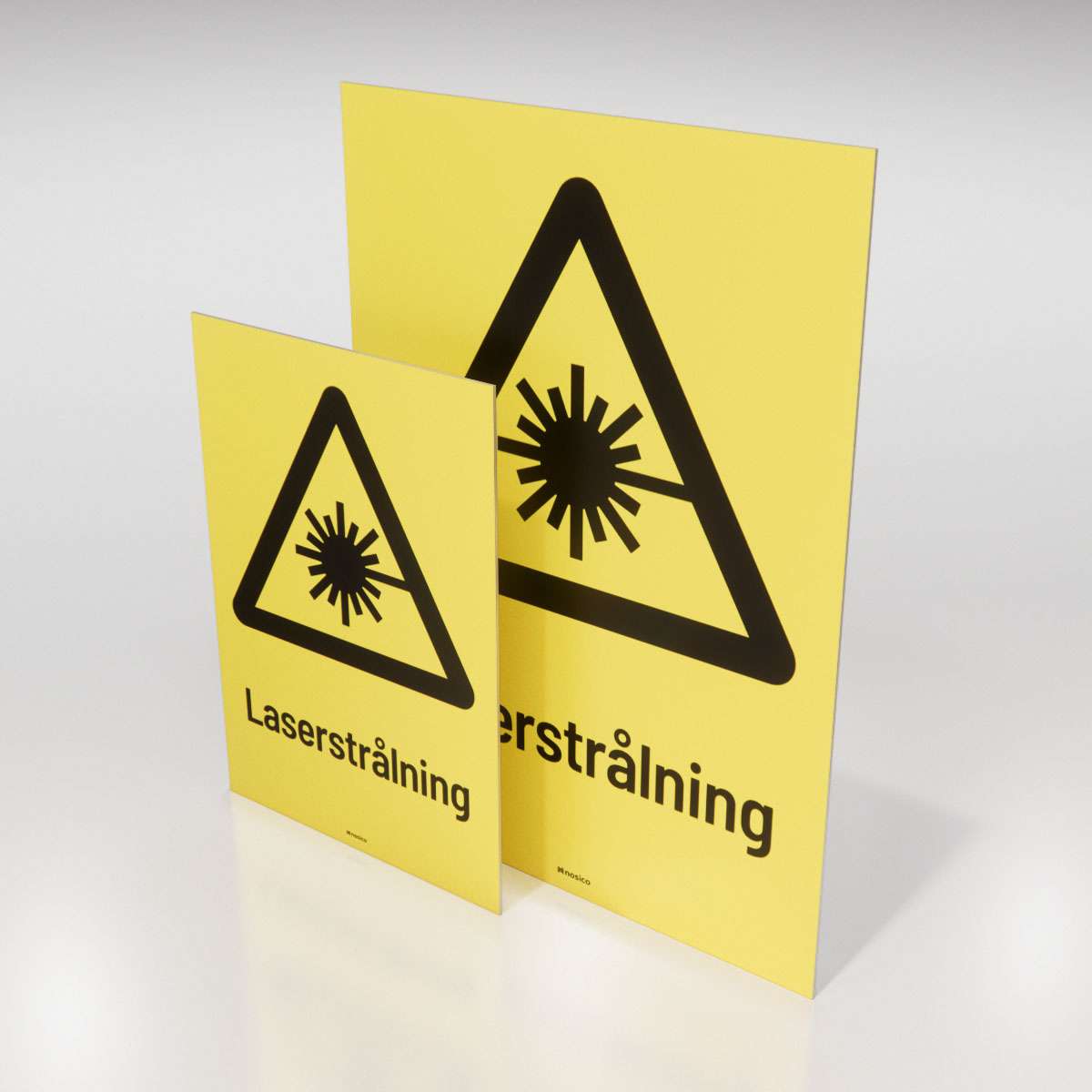 Varningsskylt - Laserstrålning - Nosico