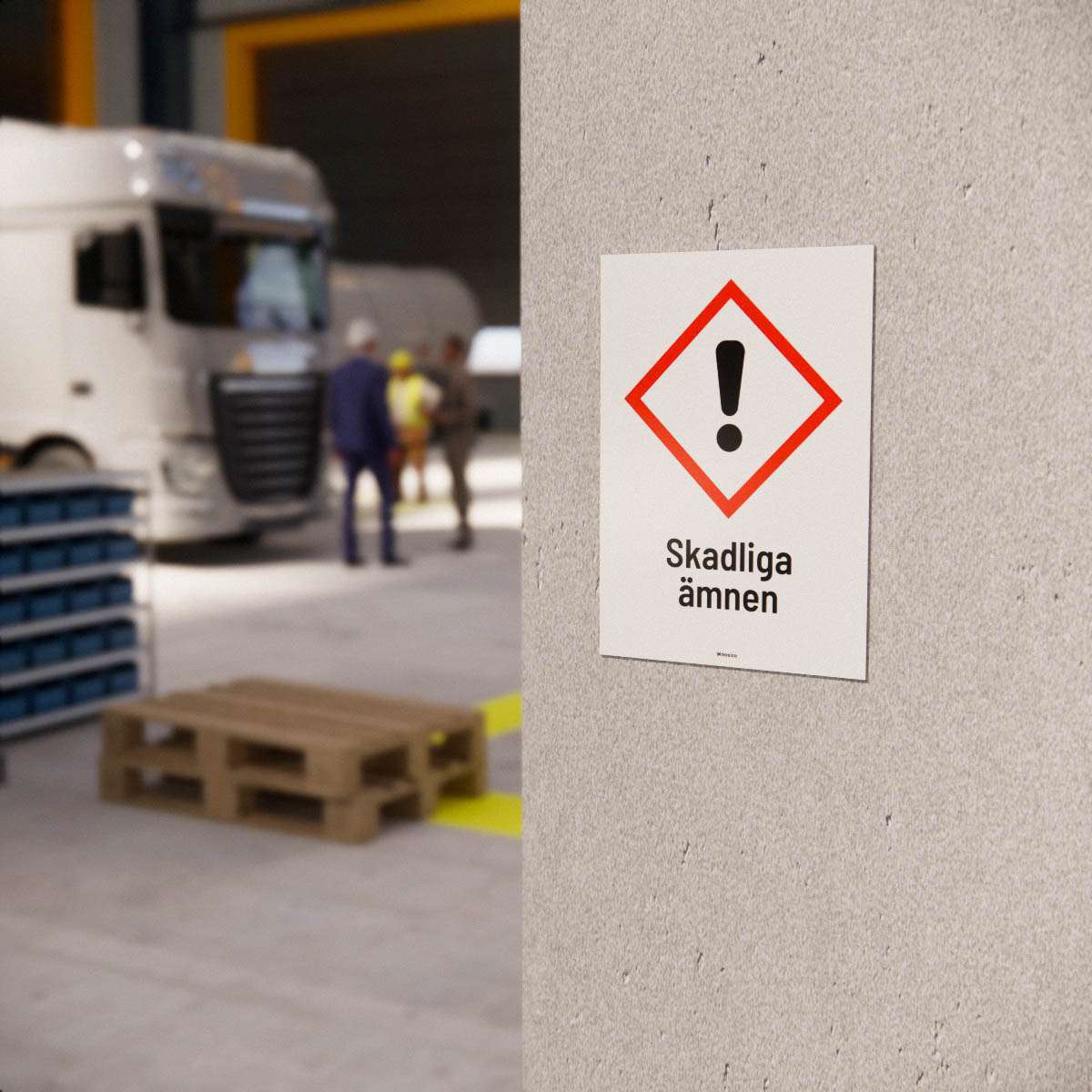 Varningsskylt - Skadliga ämnen - Nosico