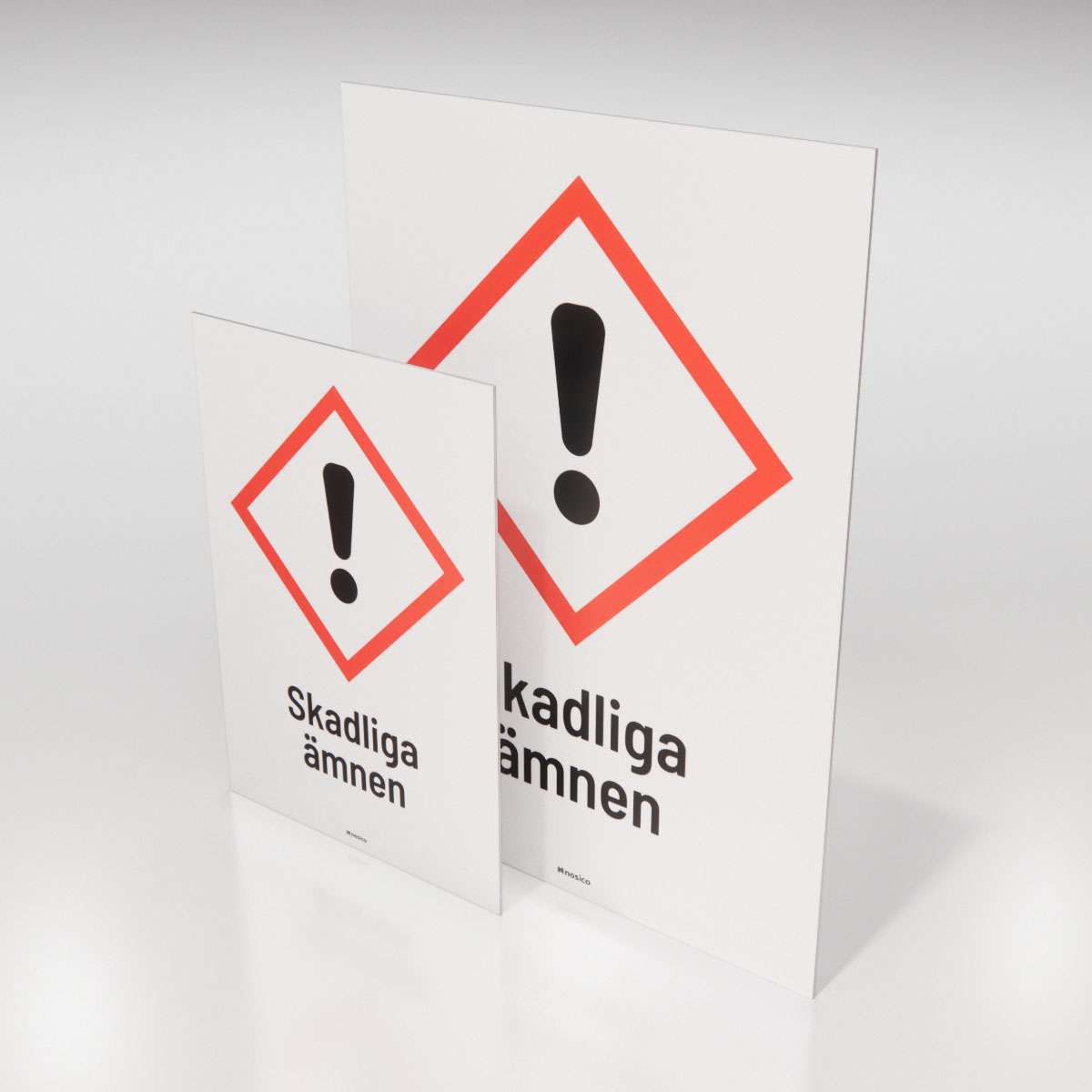 Varningsskylt - Skadliga ämnen - Nosico