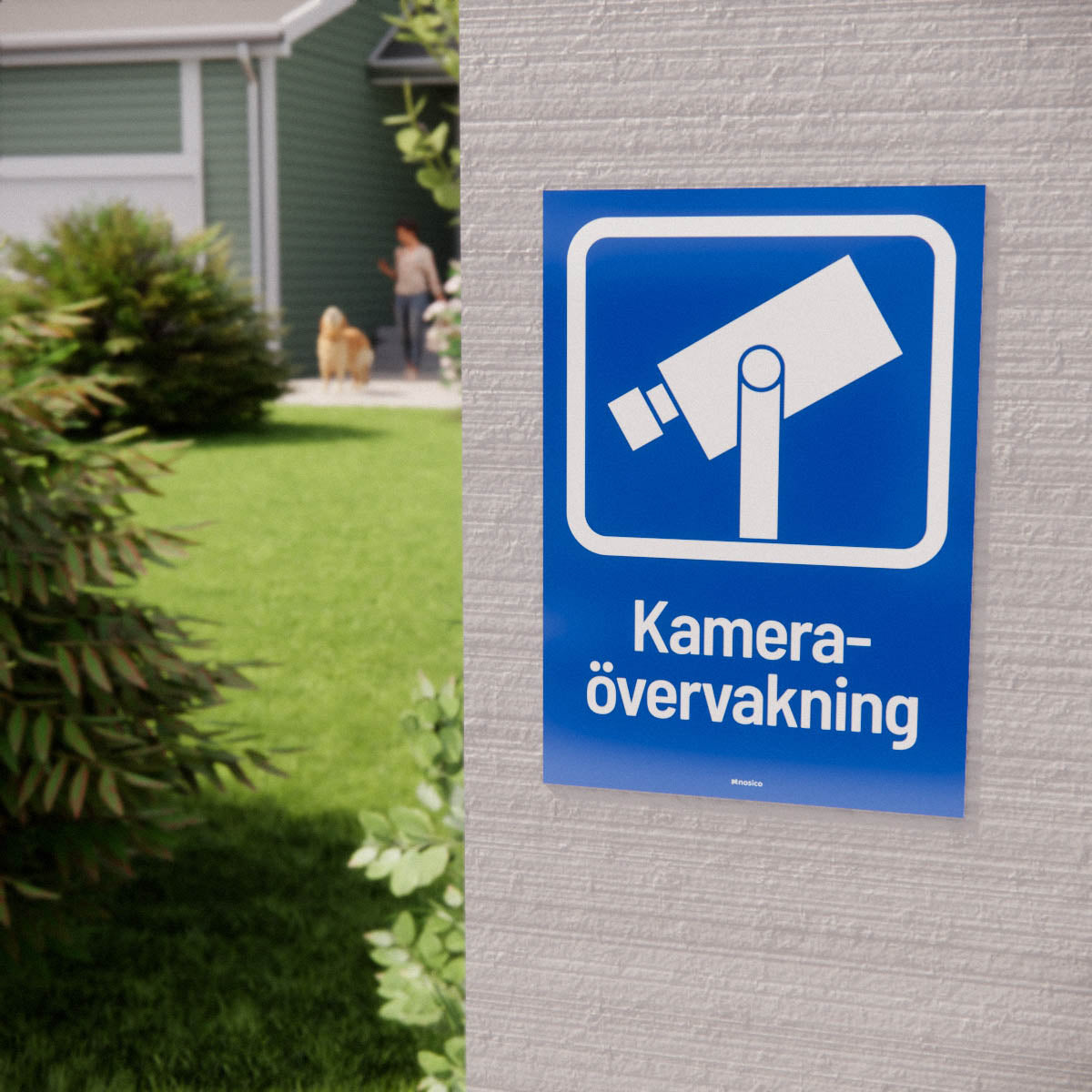 Skylt - Kameraövervakning - Nosico