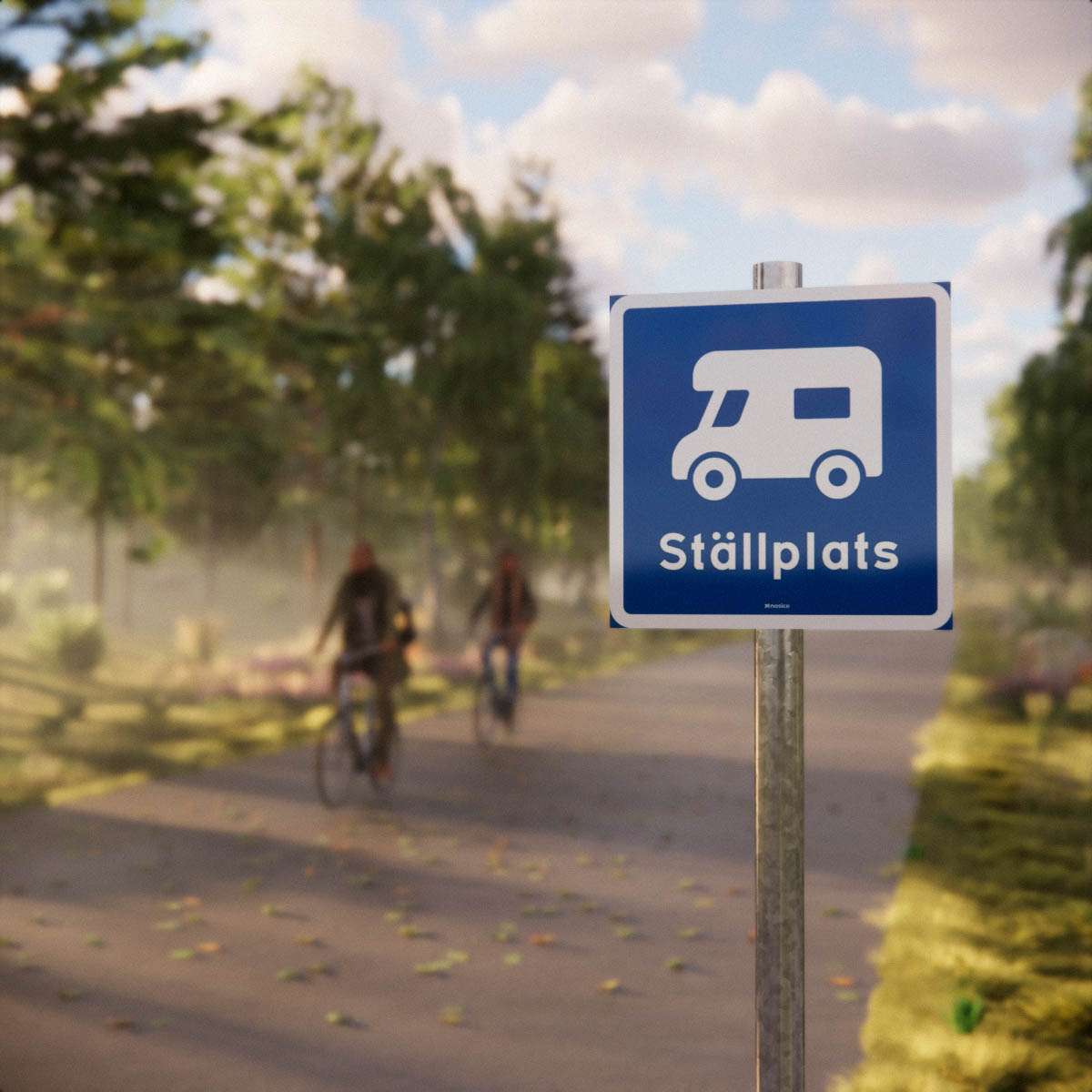Parkeringsskylt - Ställplats husbil - Nosico