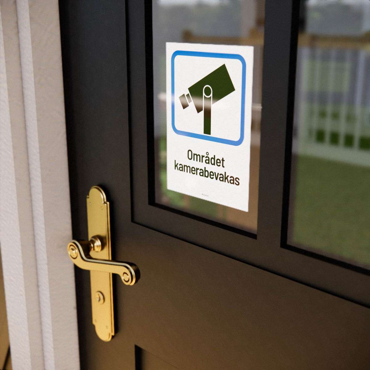 Dekal - Området kamerabevakas 3-pack - Nosico