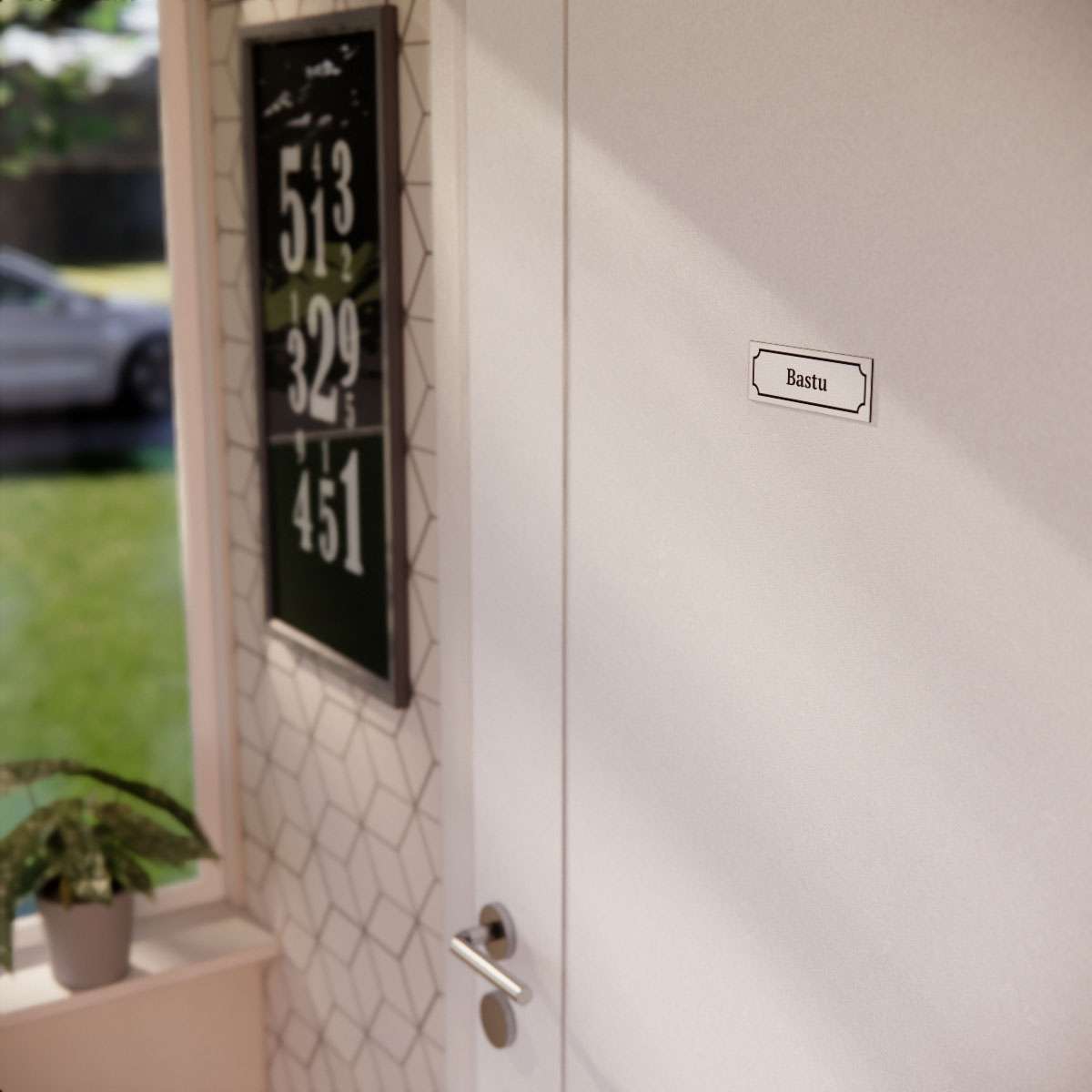 Märkskylt - Bastu - Nosico