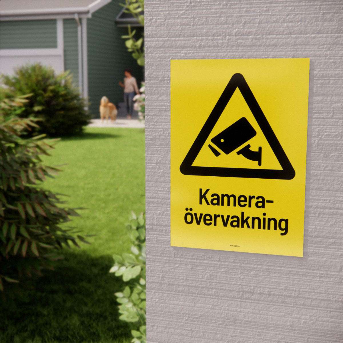 Skylt - Kameraövervakning - Nosico