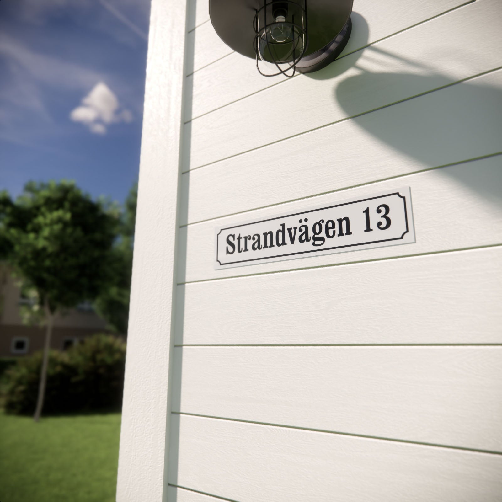 Husskylt - Aluminium 1,5 mm - Designa själv online - Nosico