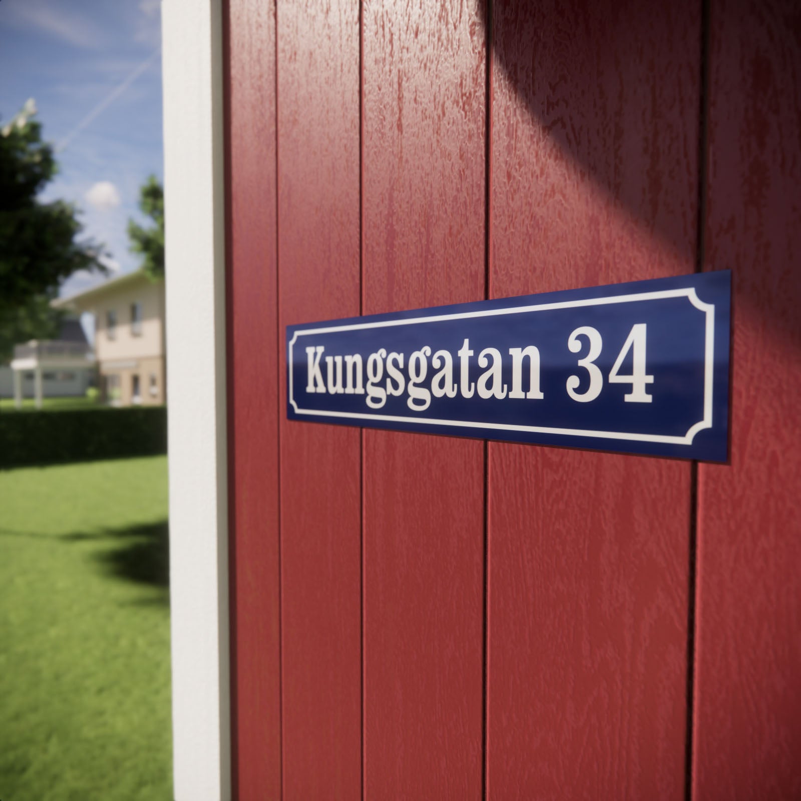 Husskylt - Aluminium 1,5 mm - Designa själv online - Nosico