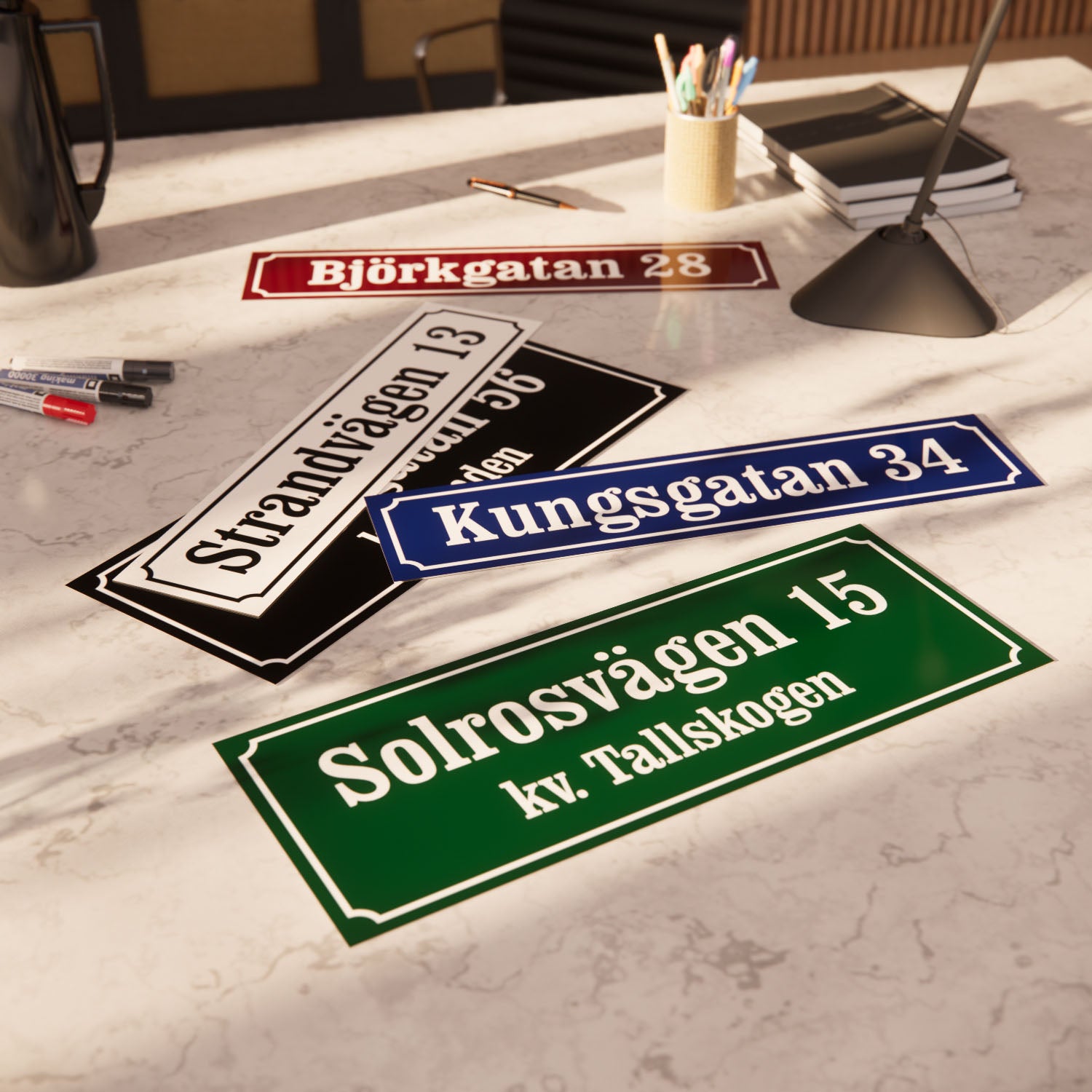 Husskylt - Aluminium 1,5 mm - Designa själv online