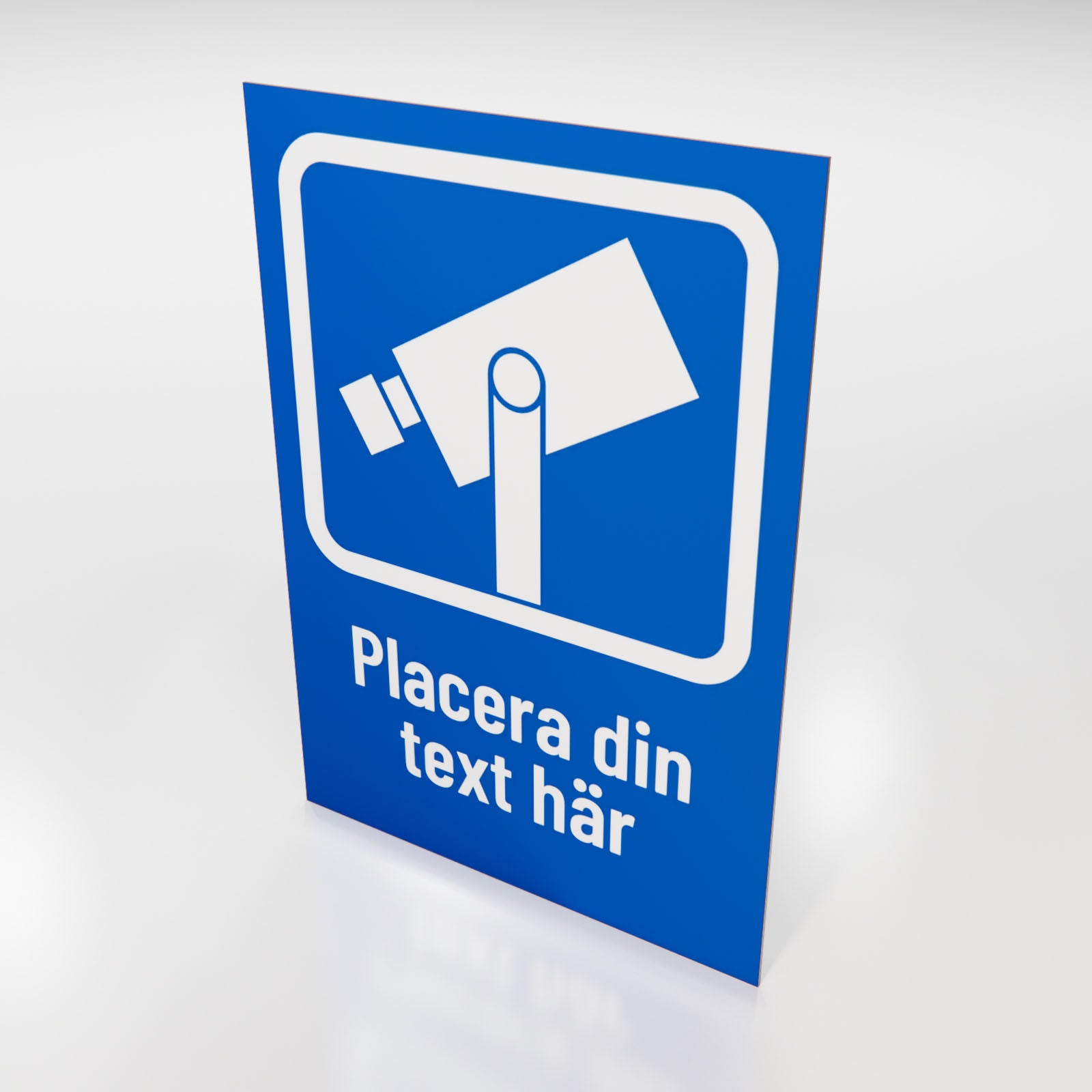 Skylt - Kameraövervakning - Designa själv online - Nosico