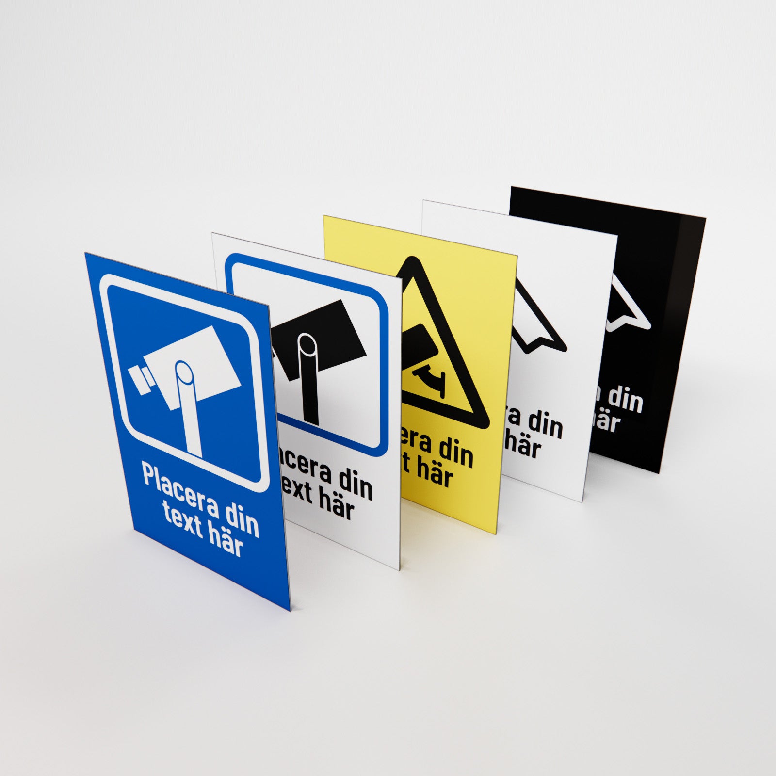 Skylt - Kameraövervakning - Designa själv online - Nosico