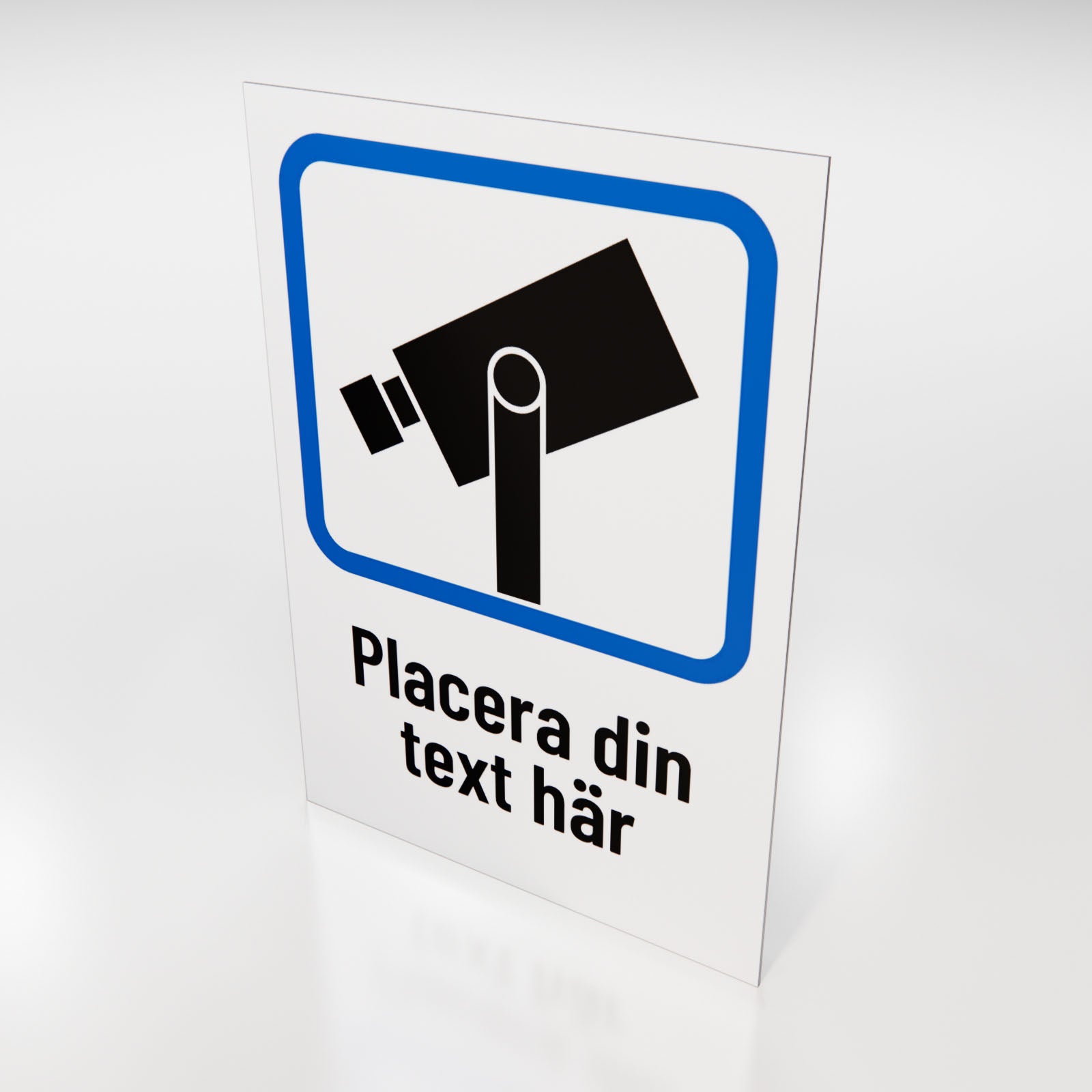 Skylt - Kameraövervakning - Designa själv online - Nosico