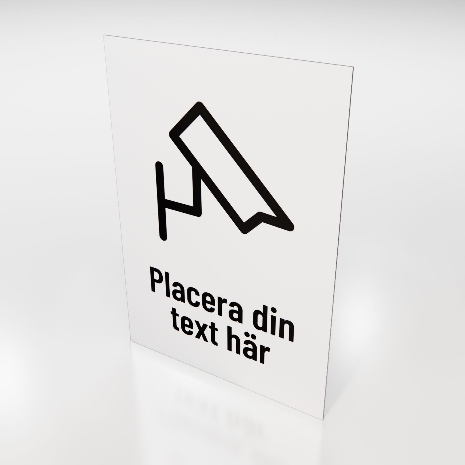 Skylt - Kameraövervakning - Designa själv online - Nosico