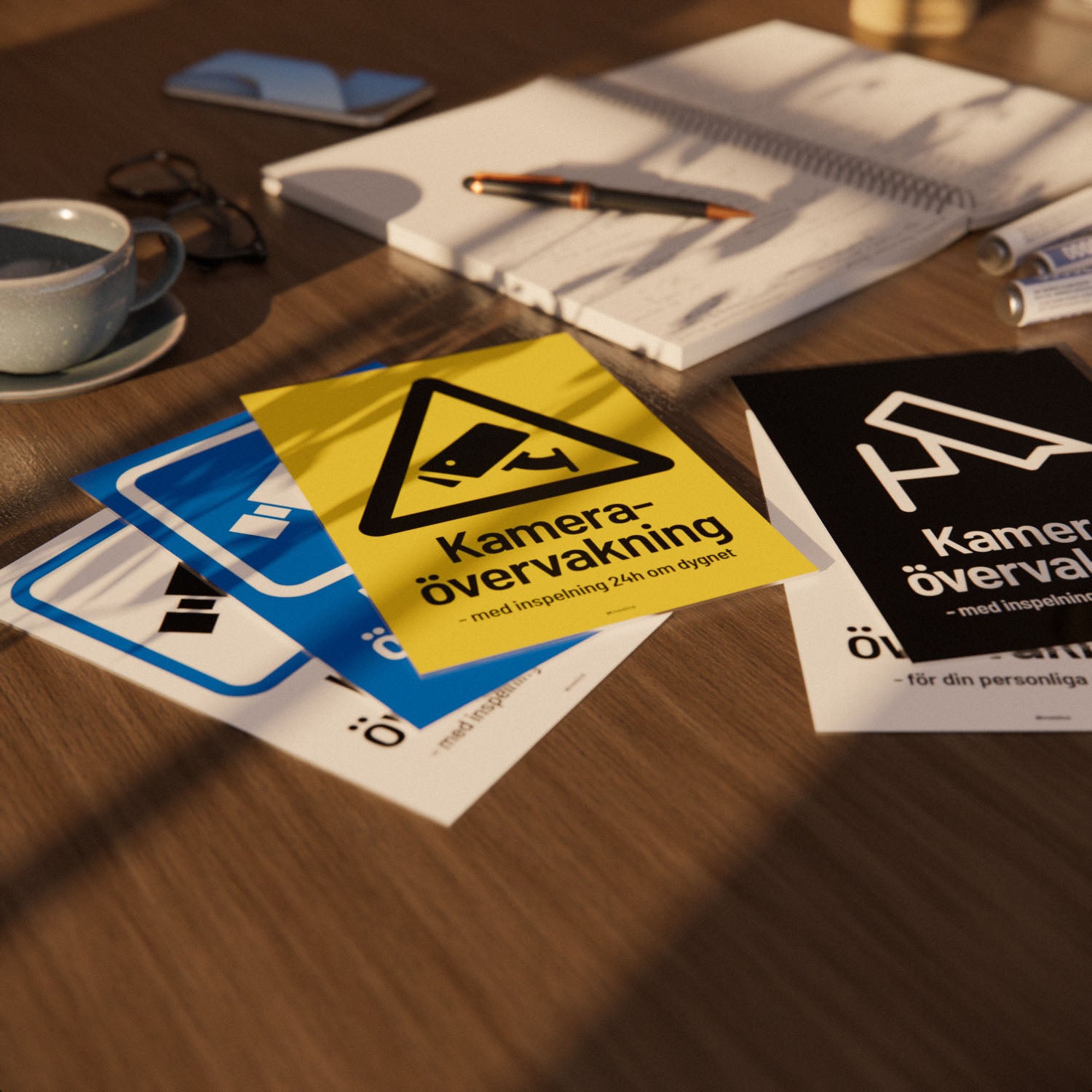 Skylt - Kameraövervakning - Designa själv online - Nosico