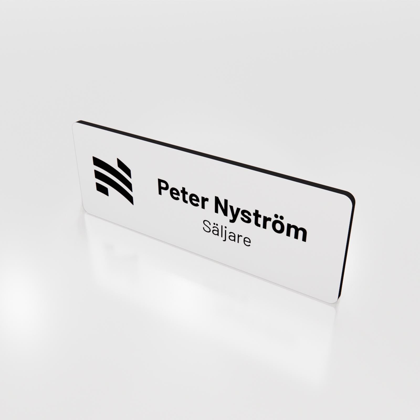 Namnskylt - Gravyrplast 1,6 mm - Designa själv online