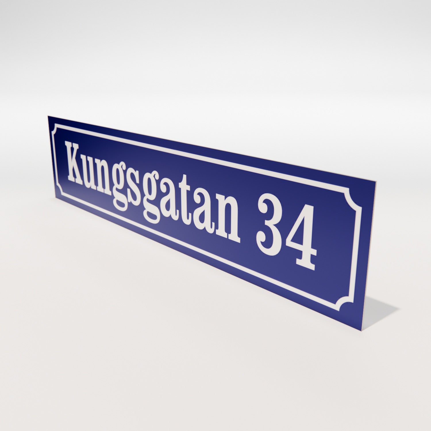 Husskylt - Aluminium 1,5 mm - Designa själv online - Nosico