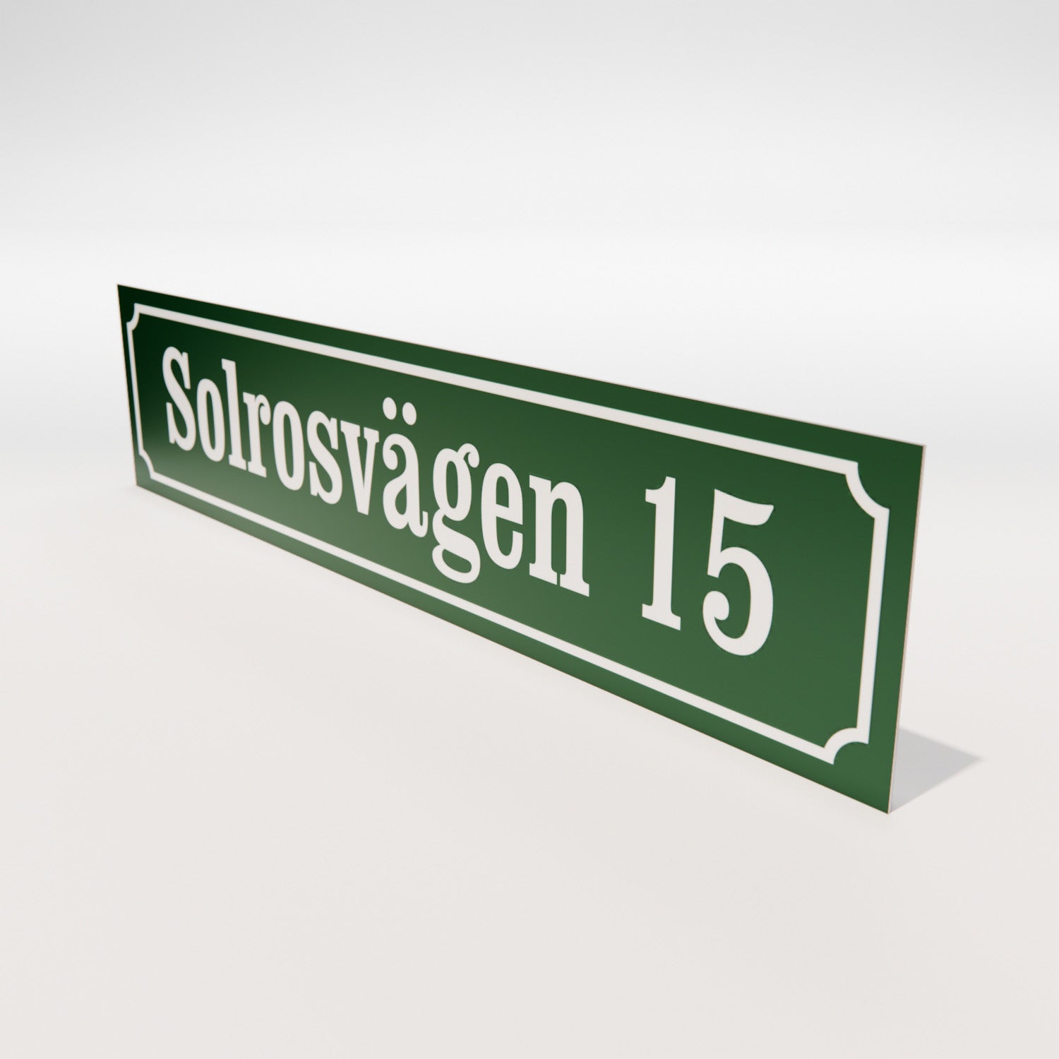 Husskylt - Aluminium 1,5 mm - Designa själv online - Nosico