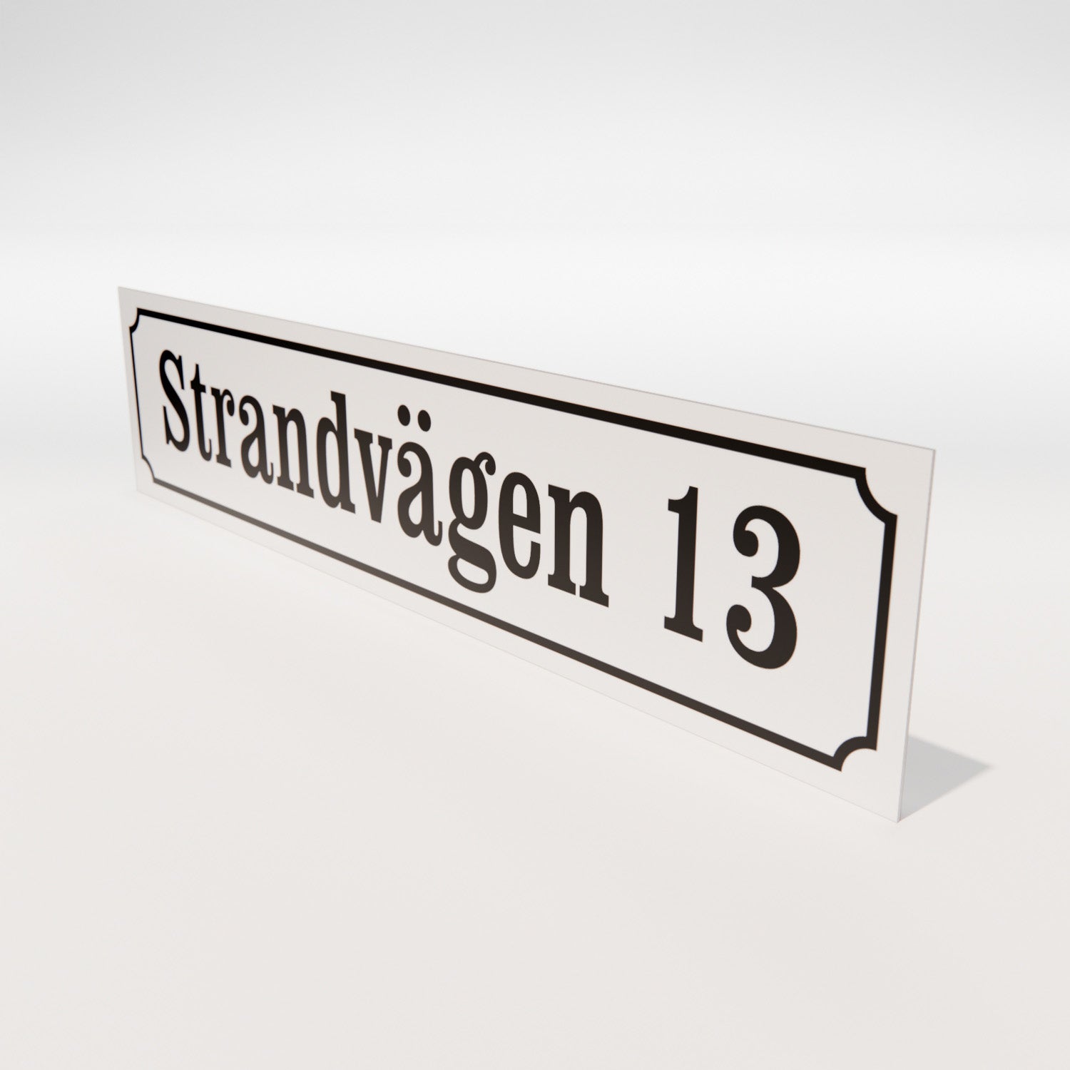 Husskylt - Aluminium 1,5 mm - Designa själv online - Nosico