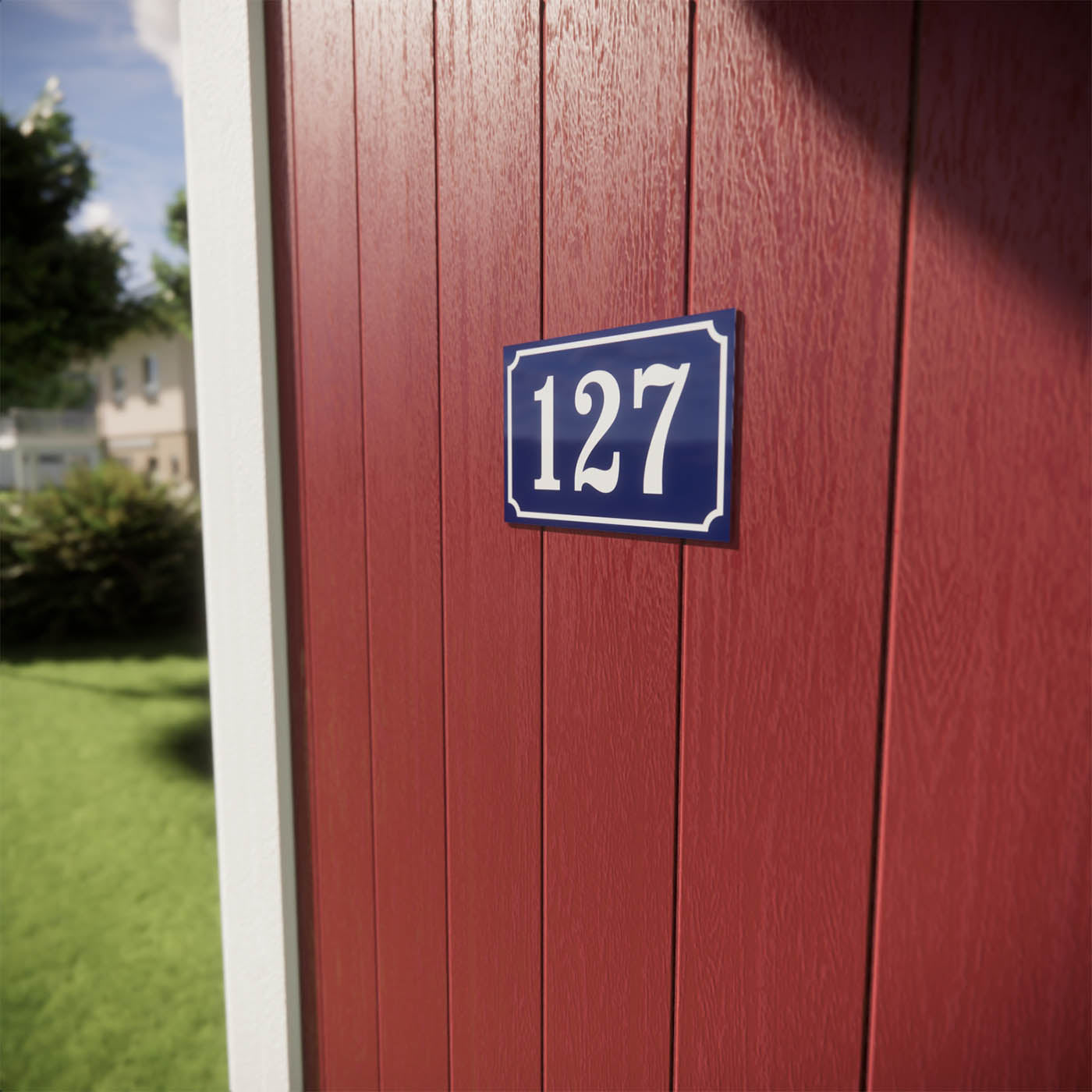 Husnummerskylt - Aluminium 1,5 mm - Designa själv online