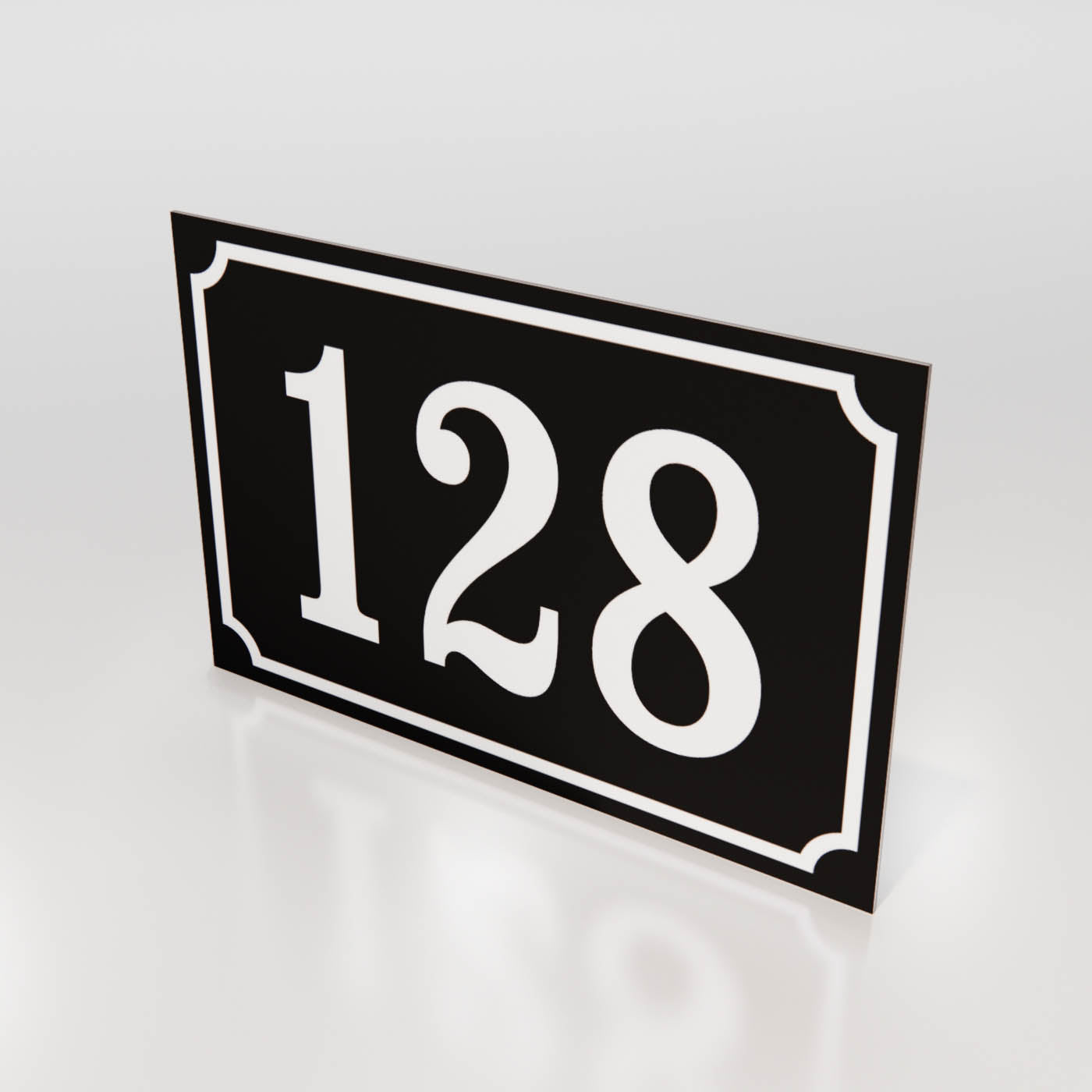 Husnummerskylt - Aluminium 1,5 mm - Designa själv online