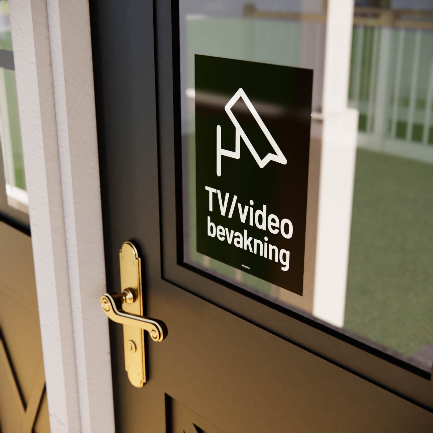 Dekal - TV/Videobevakning - A5 (148 × 210 mm) - 3-pack - Nosico