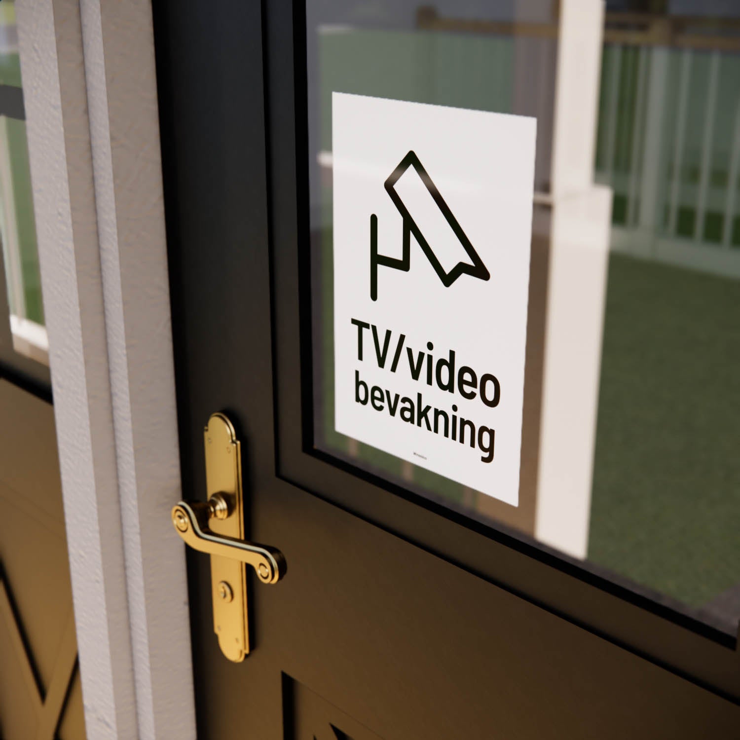 Dekal - TV/Videobevakning - A5 (148 × 210 mm) - 3-pack - Nosico