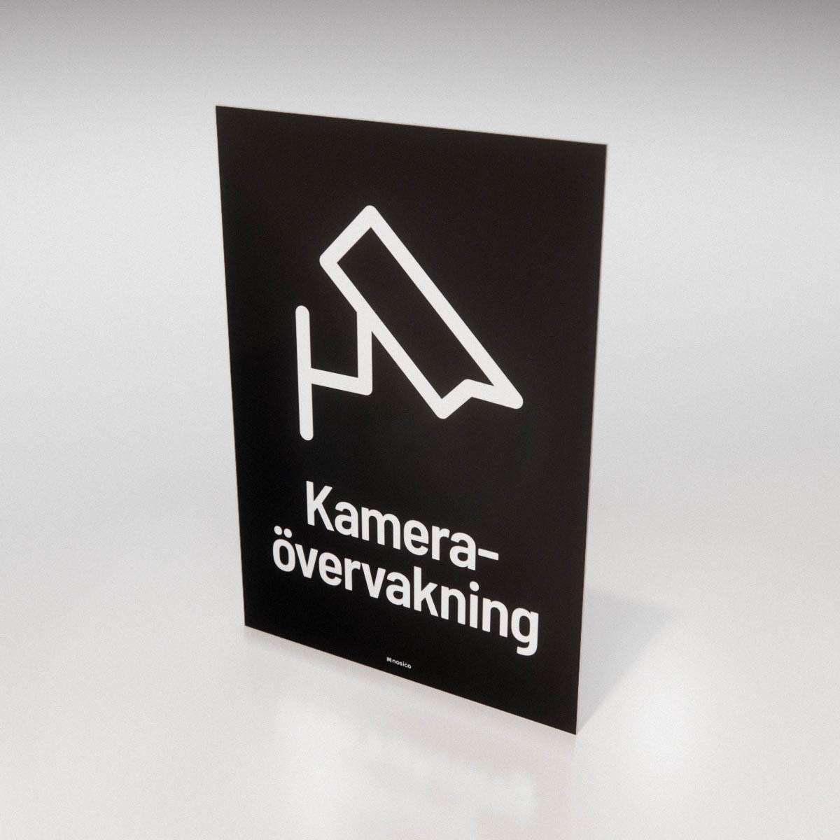 Skylt - Kameraövervakning - Nosico