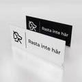 Trivselskylt - Rasta inte här - Nosico