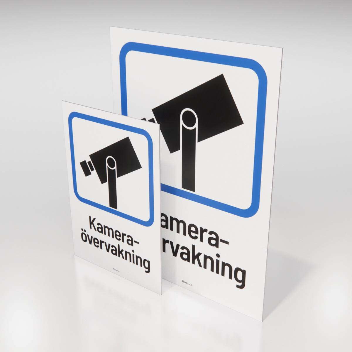 Skylt - Kameraövervakning - Nosico