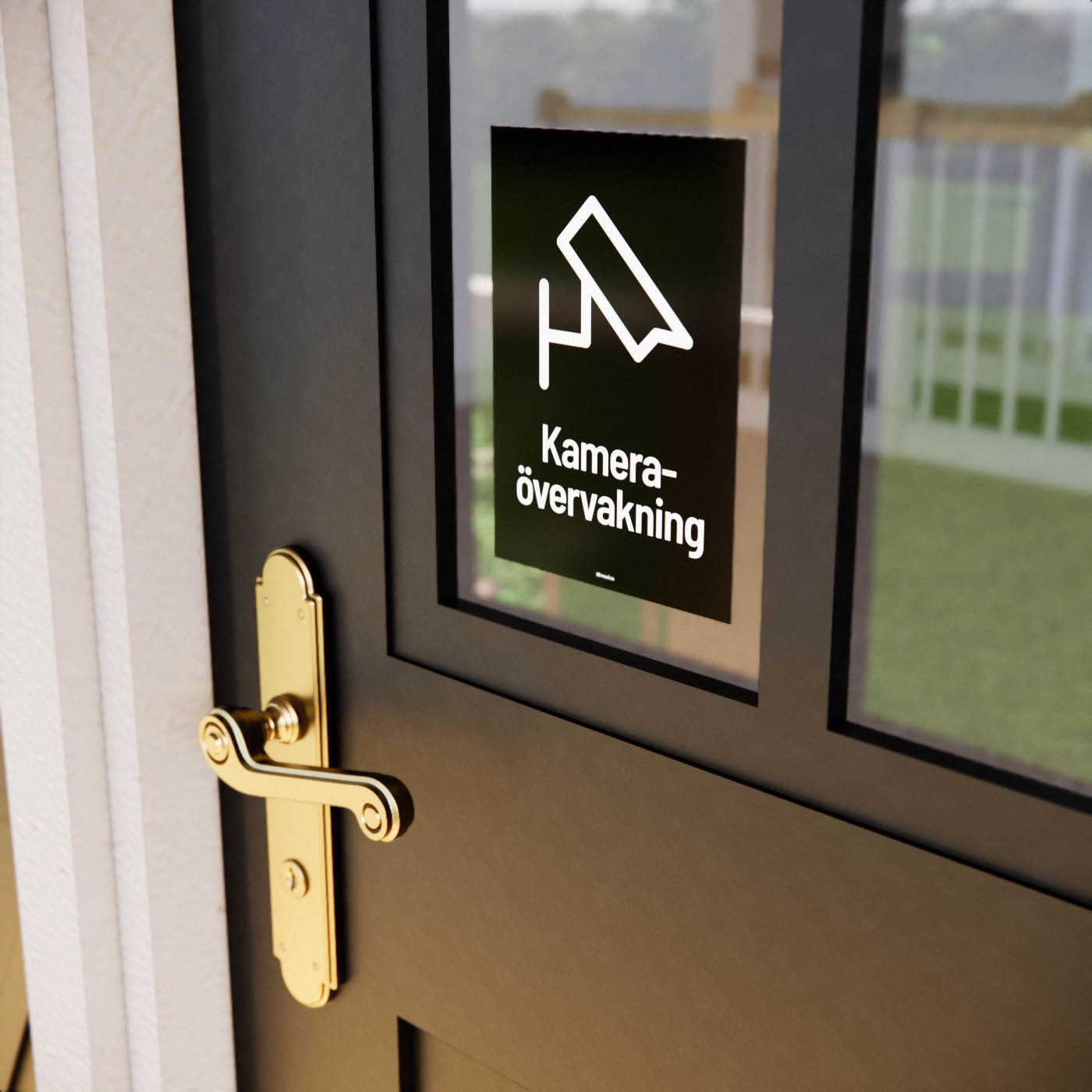 Dekal - Kameraövervakning 3-pack - Nosico